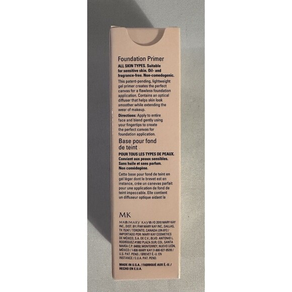 Mary Kay Foundation Primer GEL Discontinued NO Sunscreen New Old Stock 1 Fl Oz - Picture 2 of 2